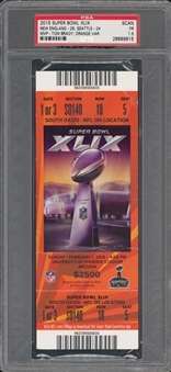 2015 Super Bowl XLIX Full Ticket, Orange Variation - PSA FR 1.5